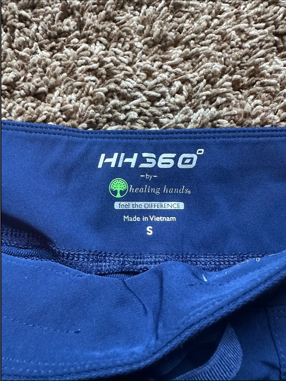 Healing hands navy scrub pants - Picture 3 of 3
